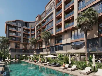 Luxury apartments with extensive facilities in Konyaalti